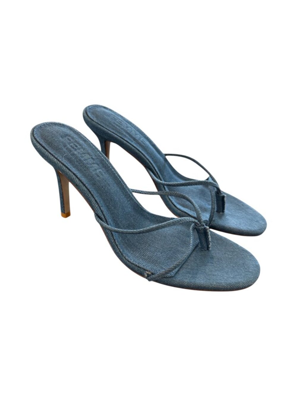 NWOB FEMME Los Angeles Sicilian Slipper - Denim Size 37